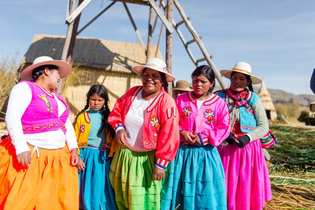 Isla de los Uros en Lago Titicaca